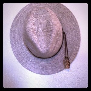 Boho wide brim hat